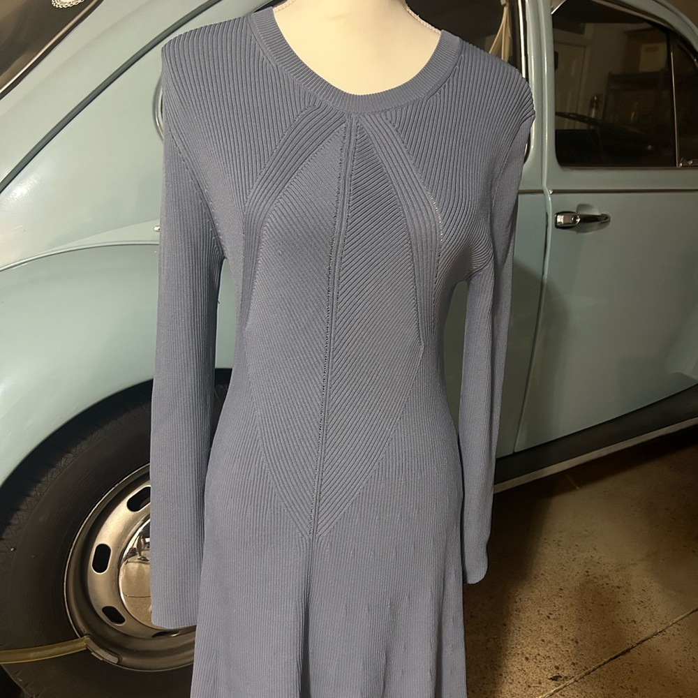 Micheal kors Long Sleeve Dress in Blue size medium